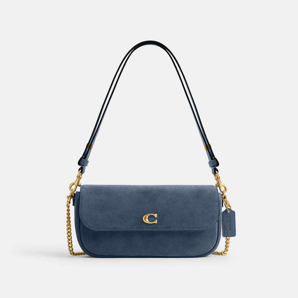Coach Brook Flap Bag Denim CCD07